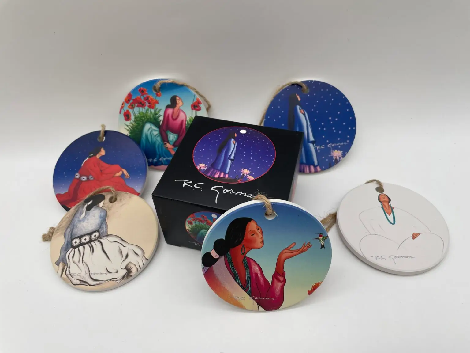 Ceramic Ornaments - Set of 6